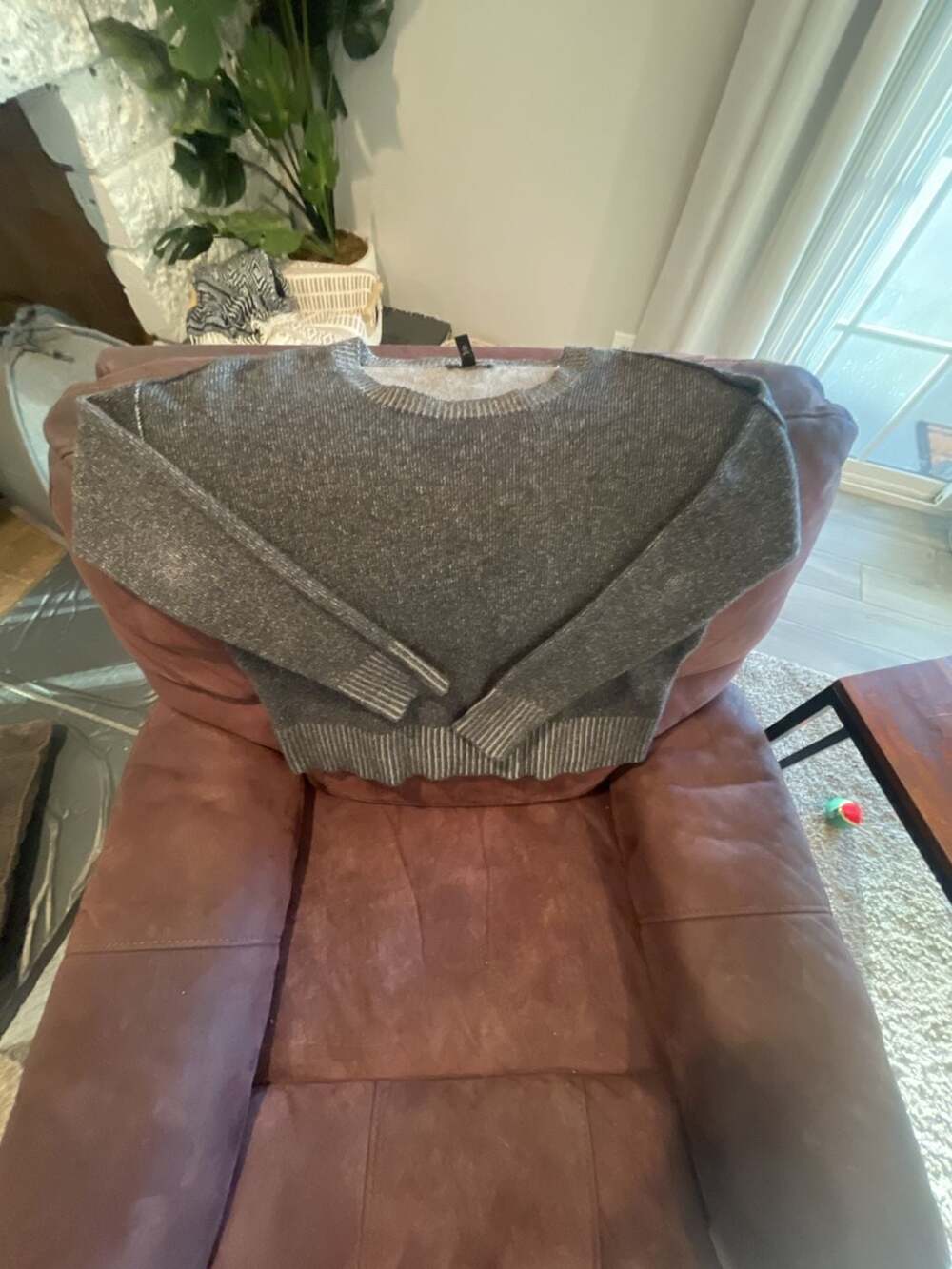 Eileen Fisher Grey Crewneck Sweater Size XS
